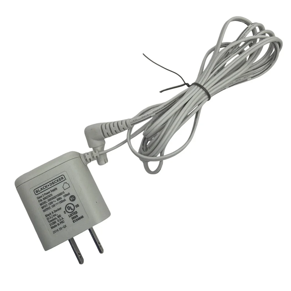 Black+Decker 15V 150mA AC Adapter Power Supply 90627870 S003AQU1500015